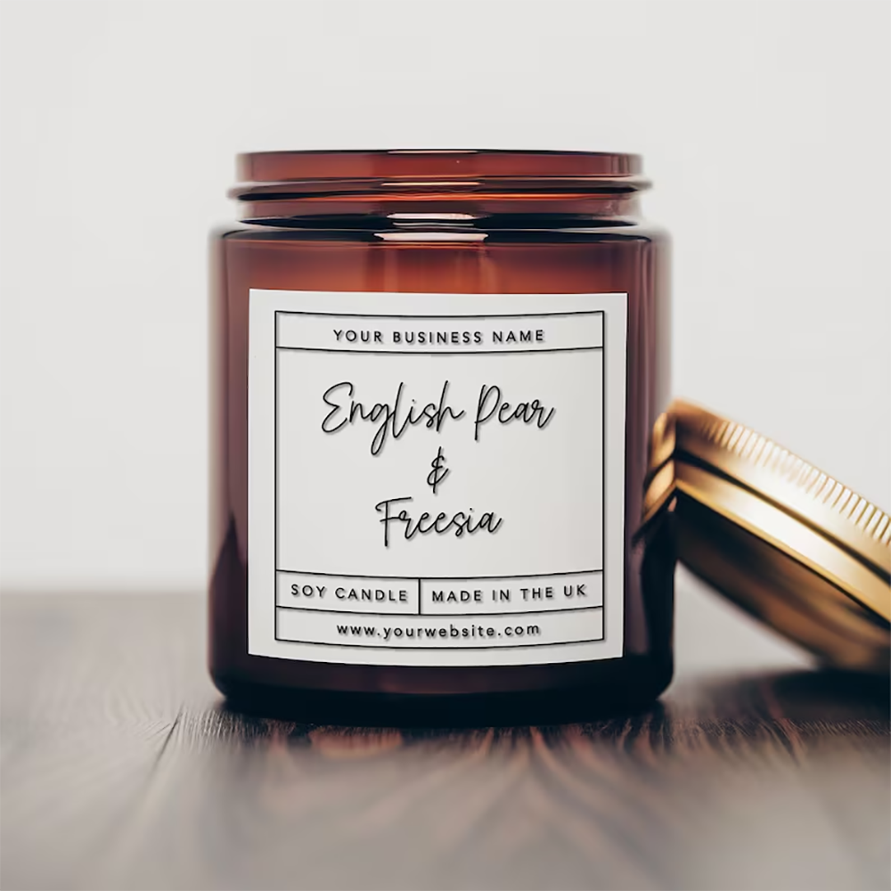 Personalized square Sticker Wi - огляд і ціна Personalised Candle Label